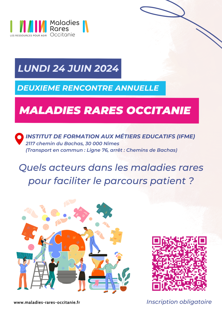 SAVE THE DATE ! Rencontre Annuelle Maladies Rares Occitanie le 24 juin 2024